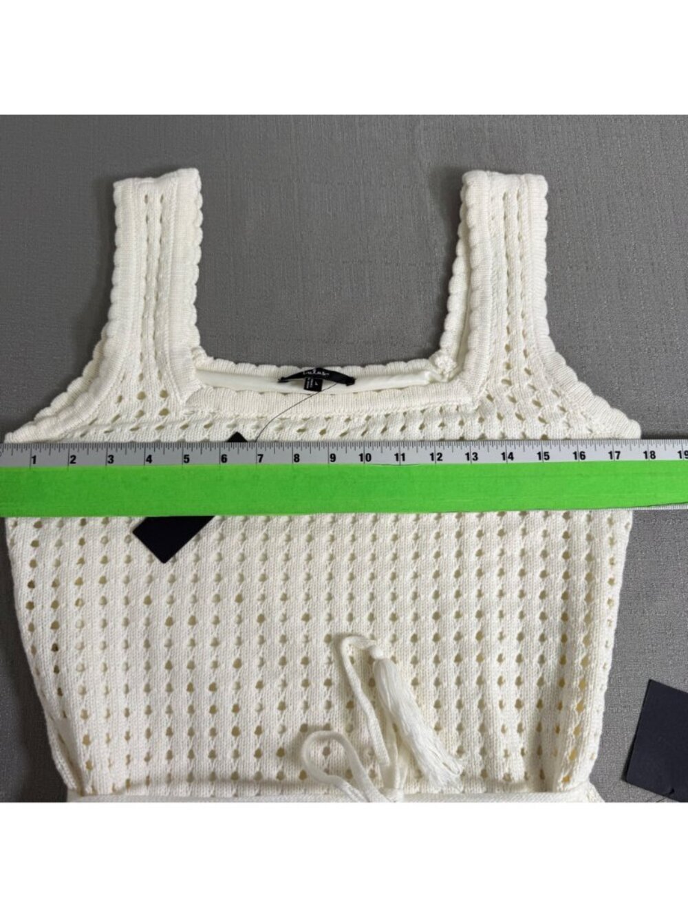 NWT Lulus Sunshine Babe Ivory Knit Crochet Midi Sweater Dress Retro Chic Large - Picture 8 of 16